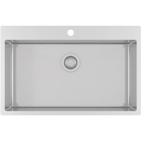 Evier inox lisse Helika LUNY 1 bac 790x505 mm