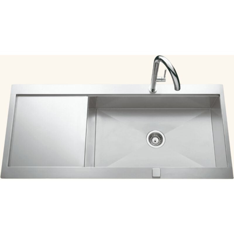 Cuisissimo - vier inox lisse rikas 1 très grand bac 1 égouttoir