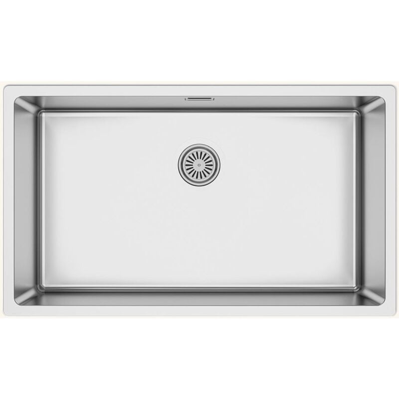 Cuisissimo - Evier inox sous-plan max 1 grand bac 750x441