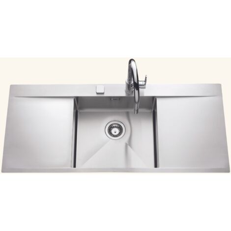 Evier inox VYCTO 1 bac 2 égouttoirs