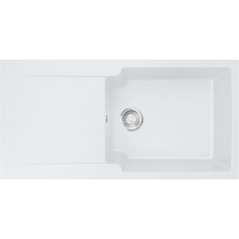 Mepamsa - vier Kite Fradeko 611-100 - blanc - 1000 x 500 x 210 mm - sous-meuble 60 cm - vidage manuel - Franke