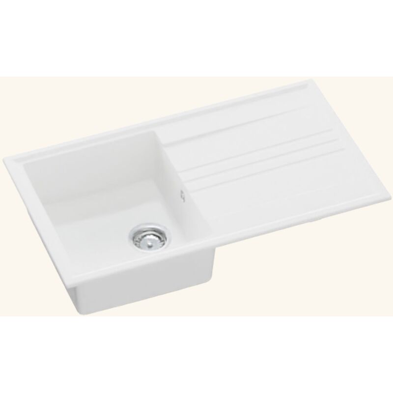 Kümbad - vier kyra granit blanc 1 bac 1 égouttoir