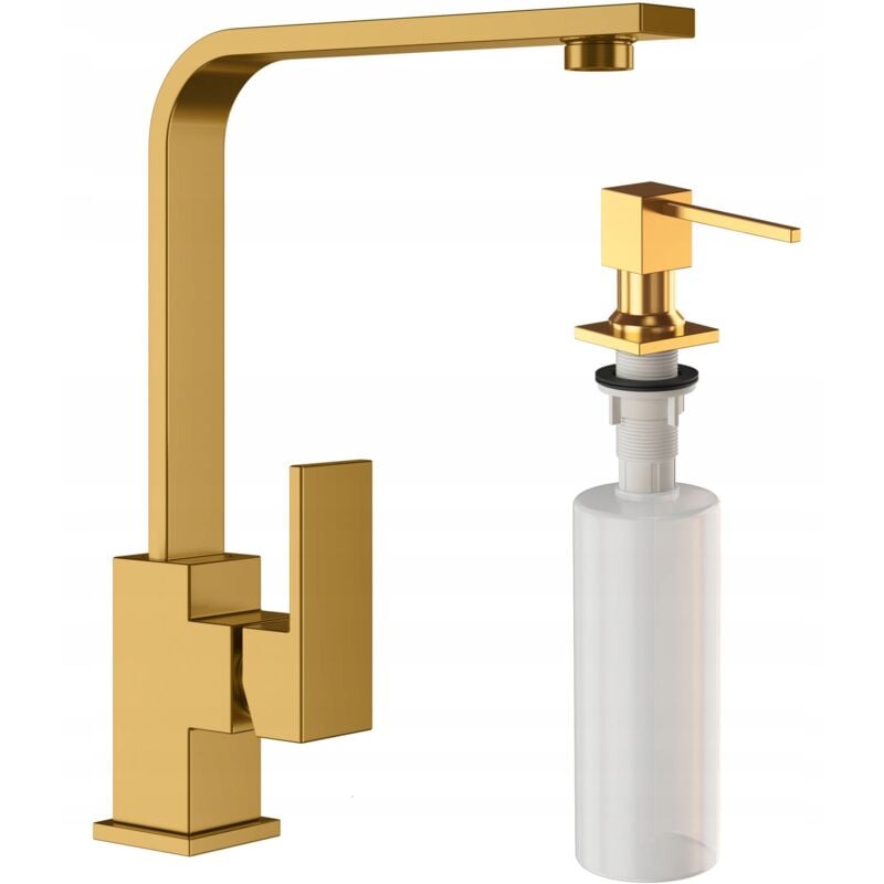 Granitan - vier / lave-vaisselle mélangeur + distributeur en or