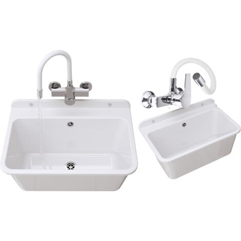 Evier ménager LARGE BATTERY compartment FLEX White set