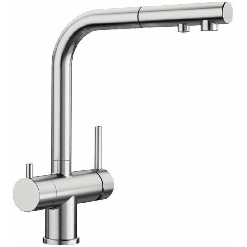 Blanco - Fontas s ii - Mitigeur d'évier avec bec extractible et fonction filtrante, chrome 525198