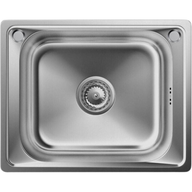 Granitan - vier monocuve en acier satiné TURI50