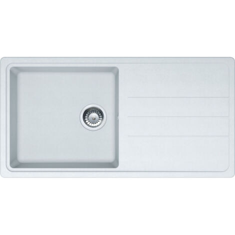 Évier Opale 611-97 Tectonite - Blanc - 970 x 500 x 200 mm - sous-meuble 60 cm - vidage manuel - Franke