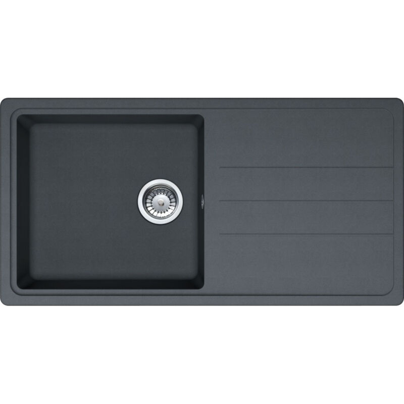 Vier Opale 611-97 Tectonite - graphite - 970 x 500 x 200 mm - sous-meuble 60 cm - vidage manuel Franke