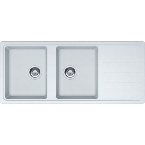 Évier Opale 621 Tectonite - blanc - 970 x 500 x 190 mm - sous-meuble 80 cm - vidage manuel - Franke