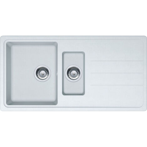 Évier Opale 651 Tectonite - blanc - 970 x 500 x 190 mm - sous-meuble 60 cm - vidage manuel - Franke