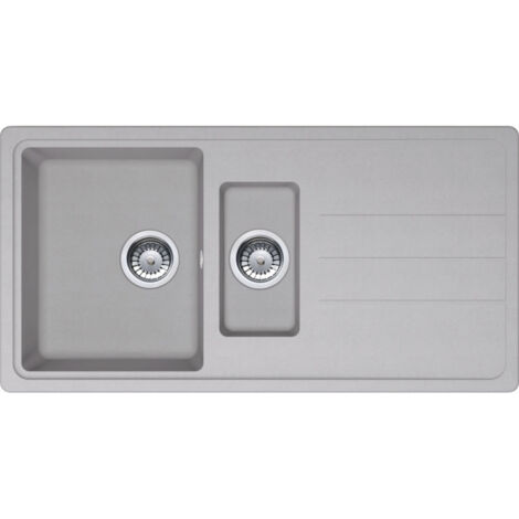 Évier Opale 651 Tectonite - platinum - 970 x 500 x 190 mm - sous-meuble 60 cm - vidage manuel - Franke