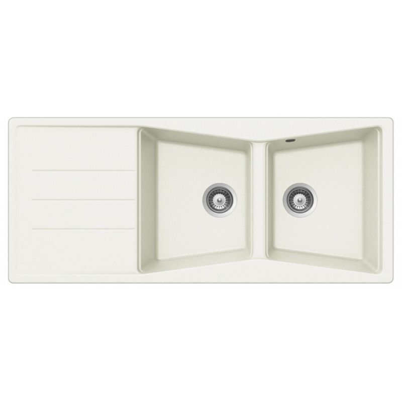 Vier de cuisine Cristalite Opus - 1160 x 500 x 195 mm - sous-meuble 80 cm - Coloris Alpina - Schock