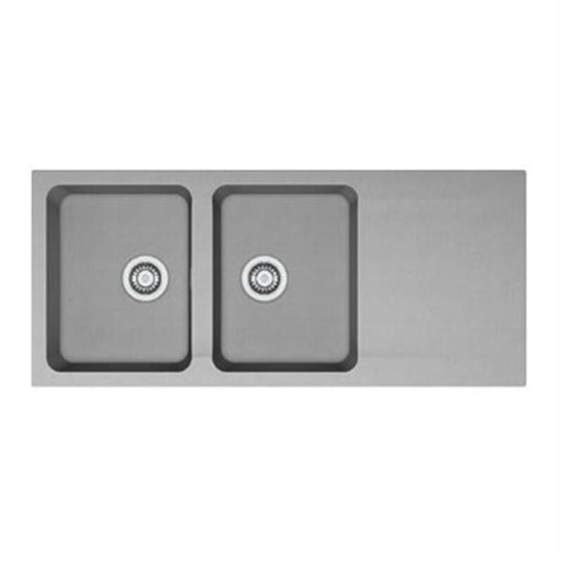 Vier de synthèse Orion 2 cuves + 1 égouttoir Urban Grey Franke france s.a.s