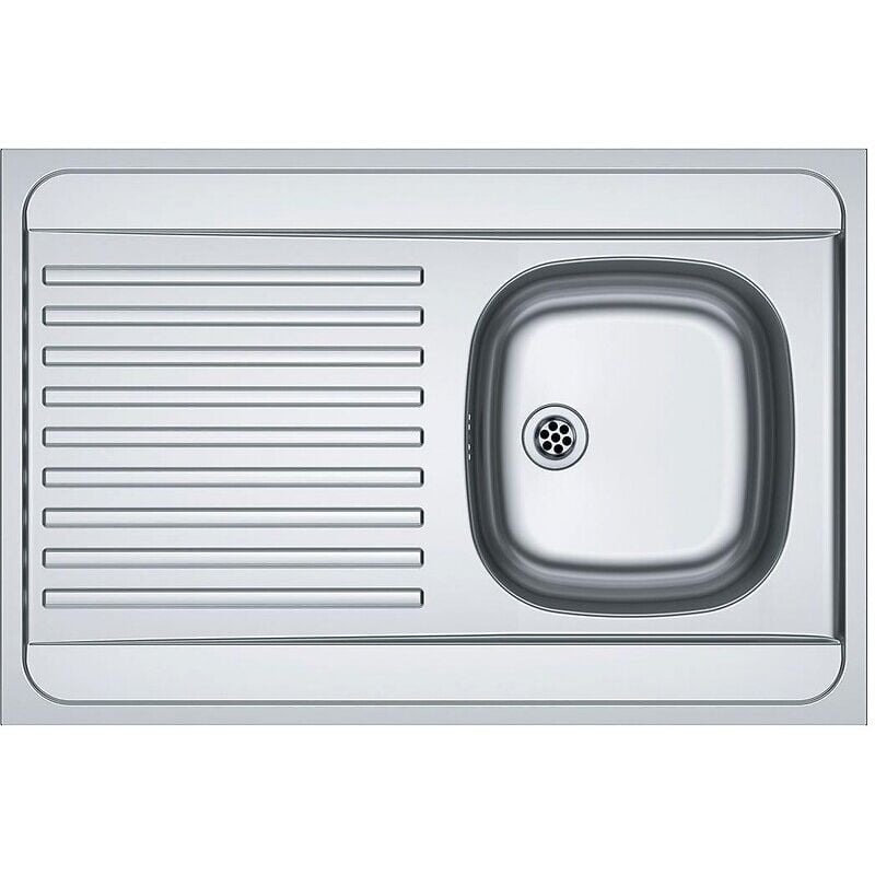 Vier à poser inox 18/10 - 90x60cm 1 cuve + 1 égouttoir Franke france s.a.s