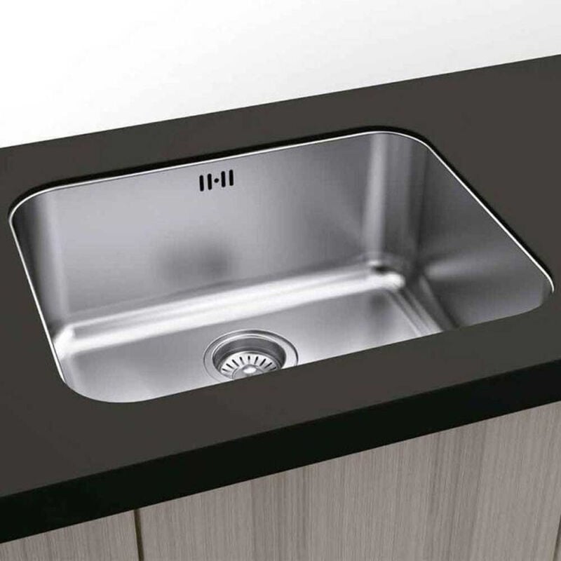 Gresinex - Evier à poser Roma 50x40 Profondeur 20 cm 1 cuve - Inox Aisi 304