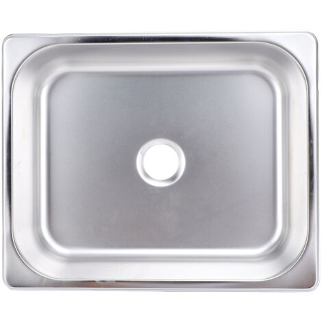 Évier pour camping-car 325 x 265 65 mm en acier inoxydable 304 Évacuation efficace Évier carré pour cuisine ou salle de bain avec sortie de 40 mm pour caravane, camping-car ou bateau Couleur, poli et 