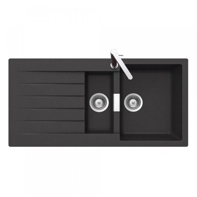 Évier de cuisine PRIMUS 1.5 cuves Nero - EV22411
