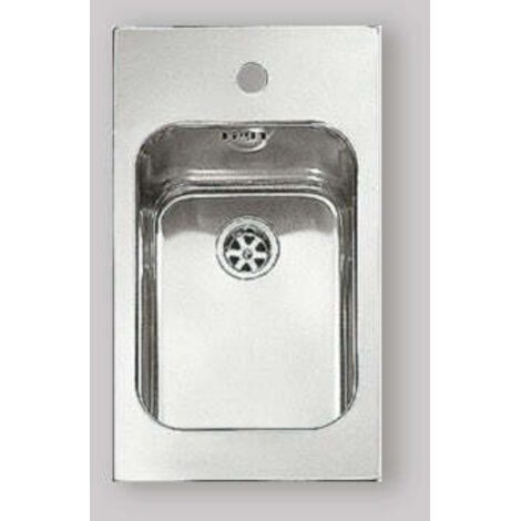 Évier rectangulaire "Cinzia" en inox 29 x 50 cm