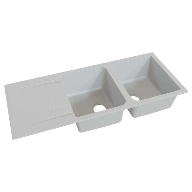 Vier resiroc avec 2 bacs + égouttoir 116cm - gris