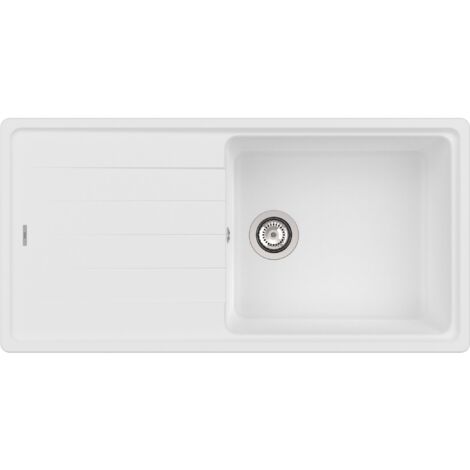 Evier réversible monocuve QUARZEX® - ROCA Couleur : Blanc - Dimensions : 1000x500x180 mm