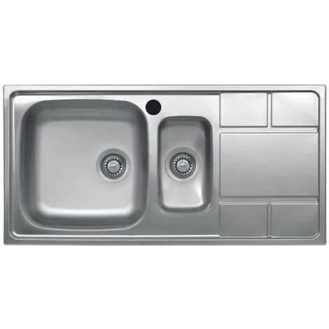 Evier SAXT332 100x50 cm 2 cuves droites