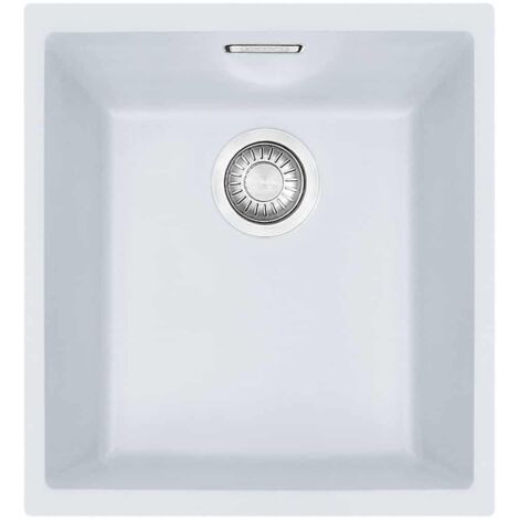 Évier Sirius Tectonite SID110-34 - Blanc polaire - 365 x 440 x 200 mm - Sous meuble 45 cm - Franke