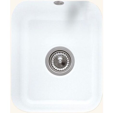 Evier sous-plan céramique blanc Villeroy & Boch CISTERNA 1 bac 370x435