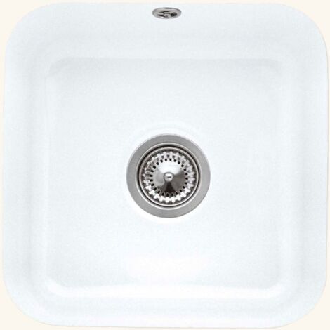 Evier sous-plan céramique blanc Villeroy & Boch CISTERNA 1 bac 445x445