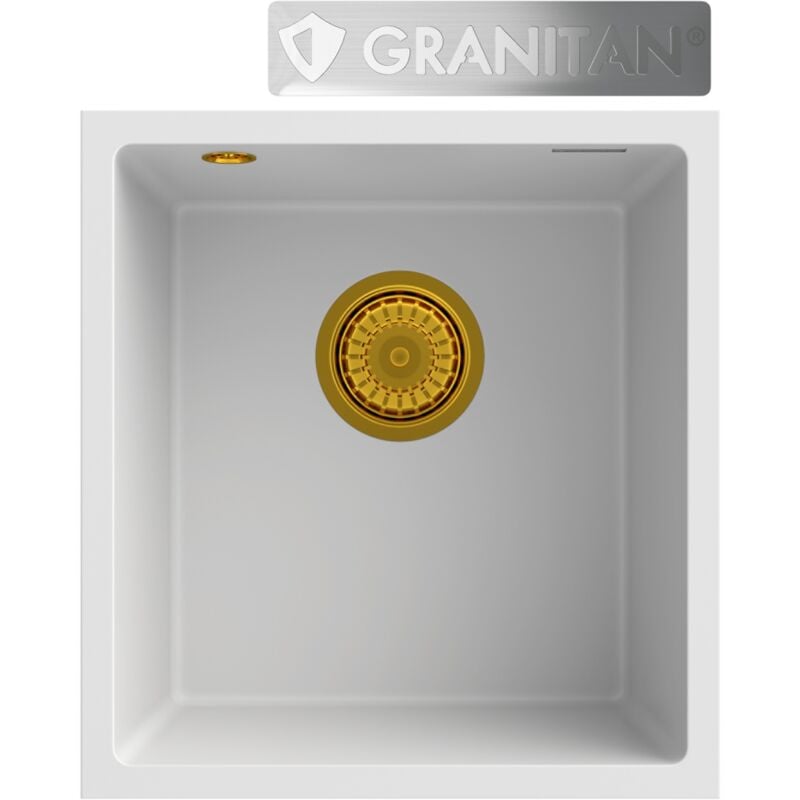 Vier sous plan en granit siphon gold mini 45
