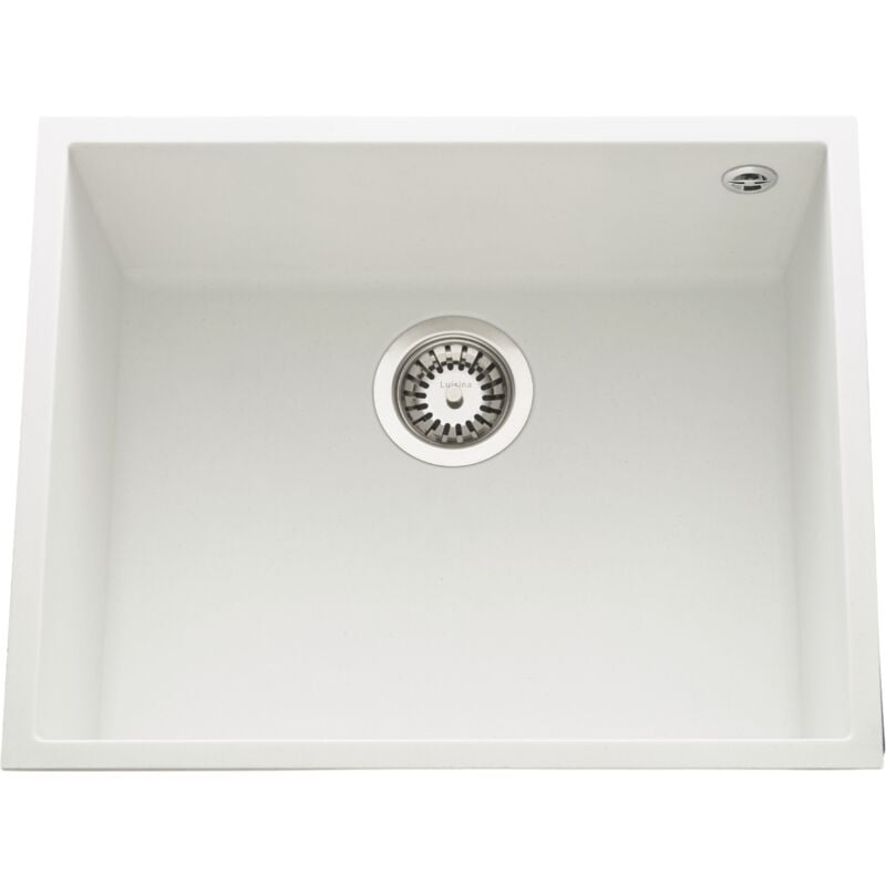 Luisina - vier sous-plan granit blanc quadrille 1 bac 540x440