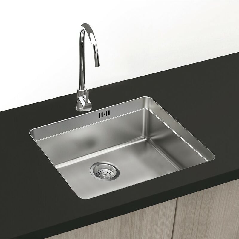 Gresinex - Boston Évier sous plan / sur plan 55x40 / 50x40 Acier inoxydable Aisi 304