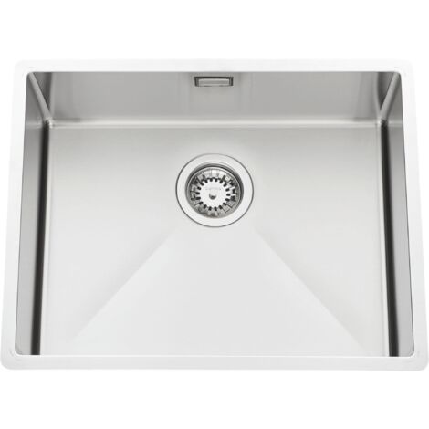 Evier sous plan inox lisse VIBRATO Luisina 1 bac 570x450 mm - sans vidage - inox