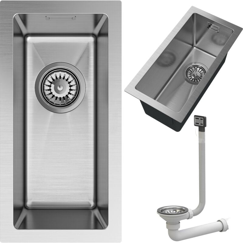 Granitan - vier sous plan mince en acier chromé BARI22