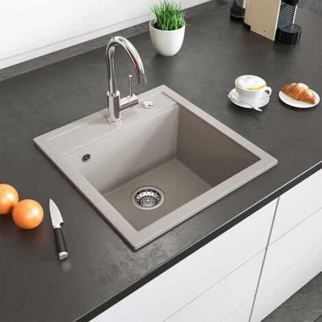 BERGSTROEM Évier Tesa, Beige, 49 x 51 cm, Bergström