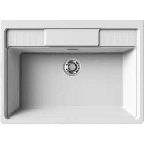 Évier timbre d'office granit blanc SPAZIO