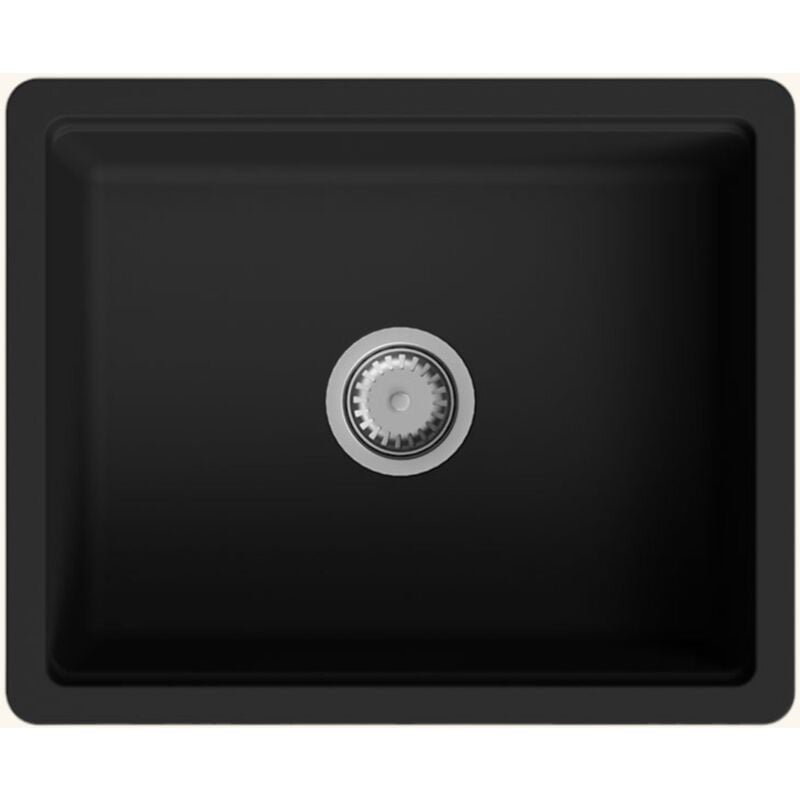 Kümbad - vier timbre d´office sous-plan nora granit noir 1 bac - Noir