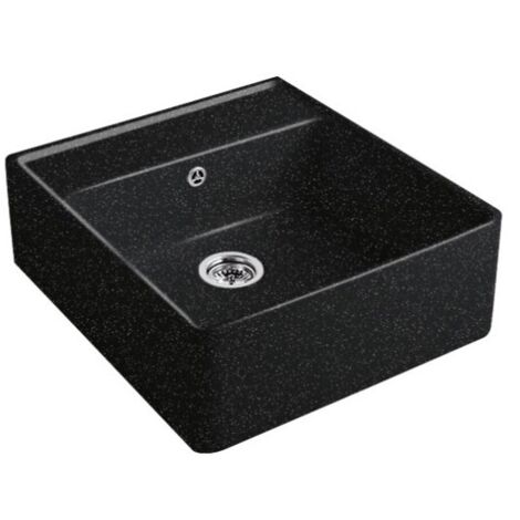 Evier timbre office VILLEROY ET BOCH Tradition Chromite CeramicPlus avec vidage manuel