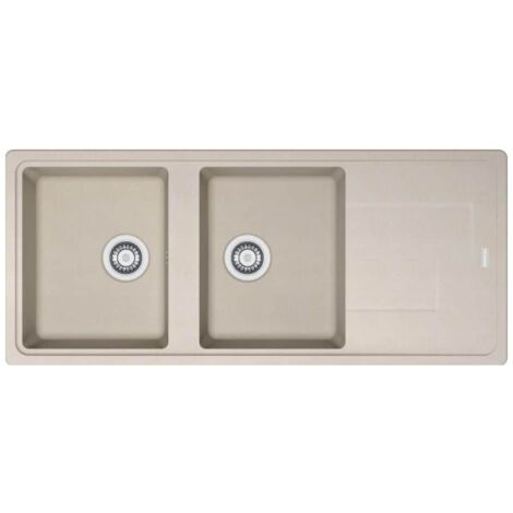 Évier Titan tectonite TTD 621 - beige - 1160 x 500 x 190 mm - sous-meuble 80 cm - vidage manuel - Franke