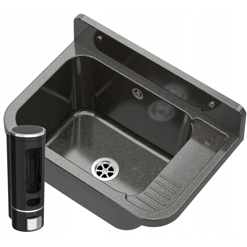 Granitan - Evier utilitaire chambre a lessive noir paron distributeur garage set 85111826
