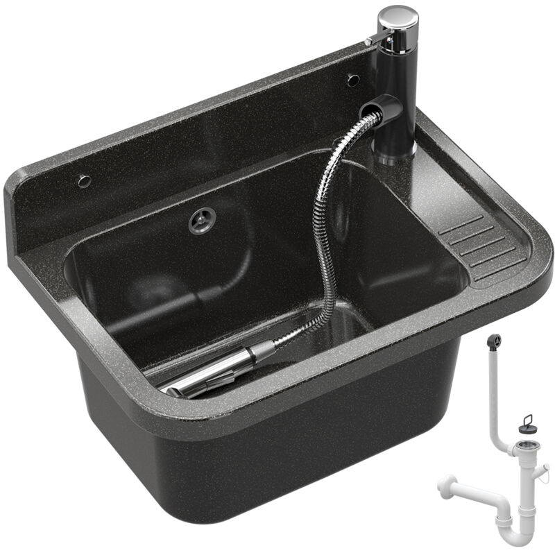 Granitan - vier utilitaire chambre noir robinet de buanderie garage bec extractible paron