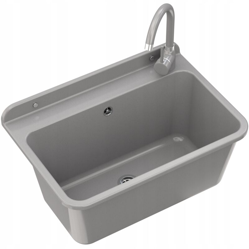 Granitan - vier utilitaire mitigeur gris garage buanderie