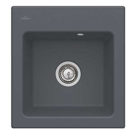 Evier VILLEROY ET BOCH Subway 45 XS Gris graphite  - avec Vidage manuel