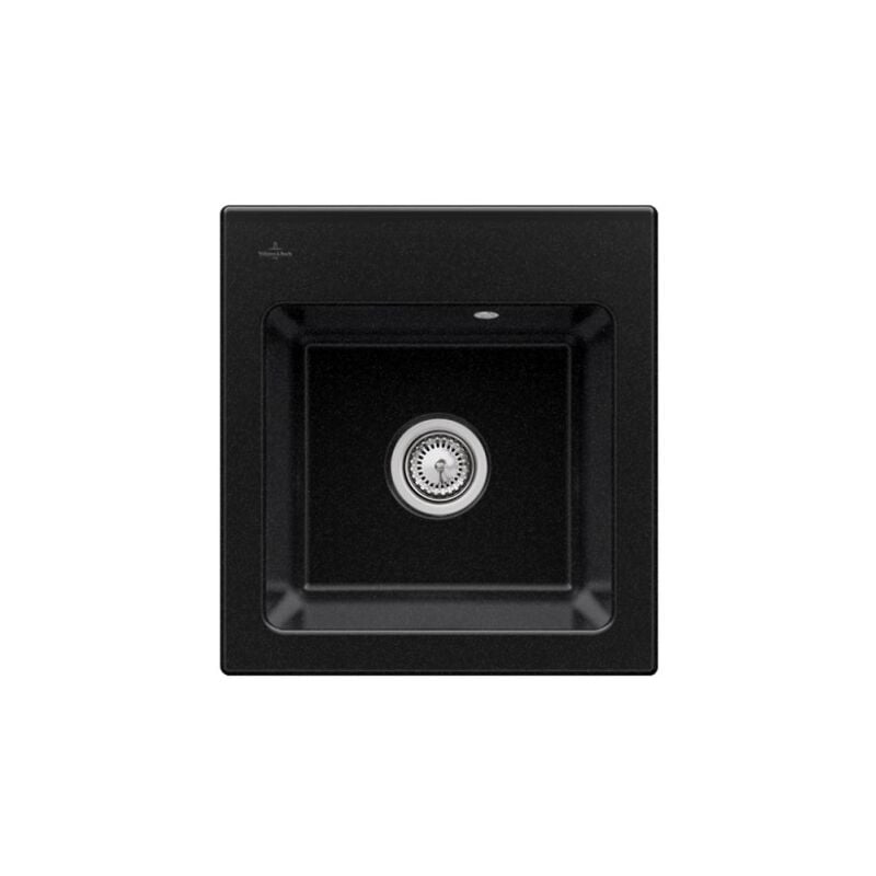 Evier VILLEROY ET BOCH Subway 45 XS Noir chromite - avec Vidage manuel