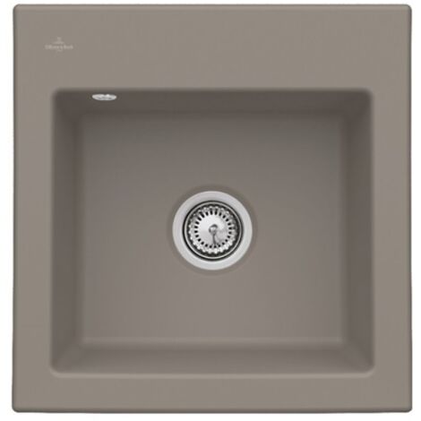 Evier VILLEROY ET BOCH Subway 50 S 52,5 x 51 cm sans egouttoir Timber CeramicPlus