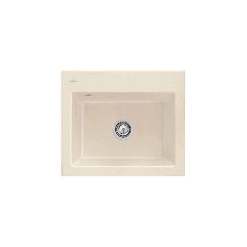 Villeroy&boch - Evier villeroy et boch Subway 60 s 60 x 51cm sans egouttoir Ivory CeramicPlus