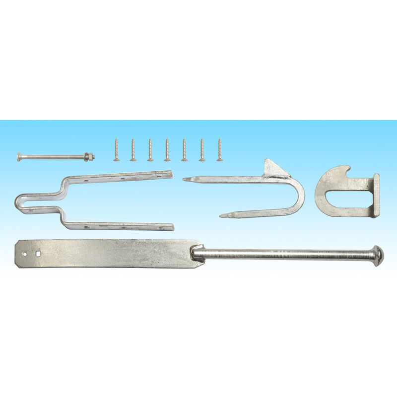 Burbage Iron Craft - Evington Gate Fittings Field Gate Spring Fastener Set Galvanised