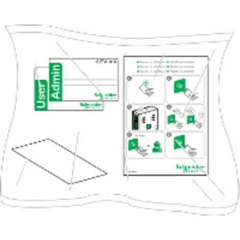 EVlink parking - badge RFID - lot de 10 - EVP1BNS