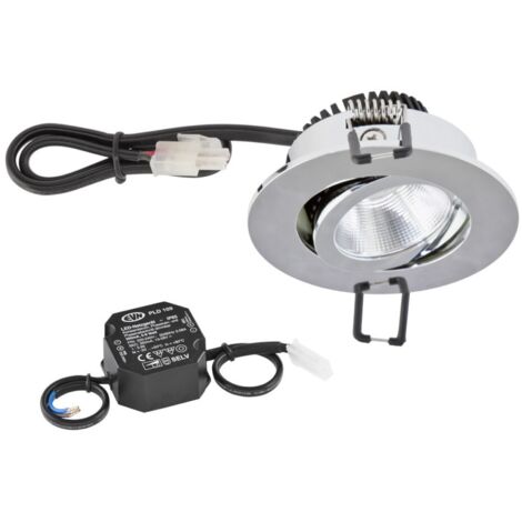 EVN Lichttechnik P-LED Deckeneinbauleuchte 3000K 230V rund chr PC20N61102
