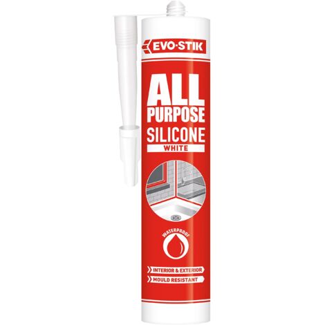 EVO-STIK 30613608 112902 All Purpose Flex Silicone Sealant White C20 EVOAPFSSW