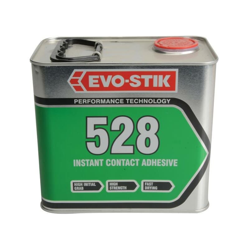 EVO-STIK 30813330 528 Instant Contact Adhesive 2.5 Litre EVO528212L